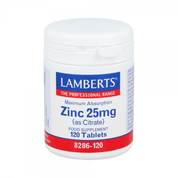 ZINC 25mg. 120comp