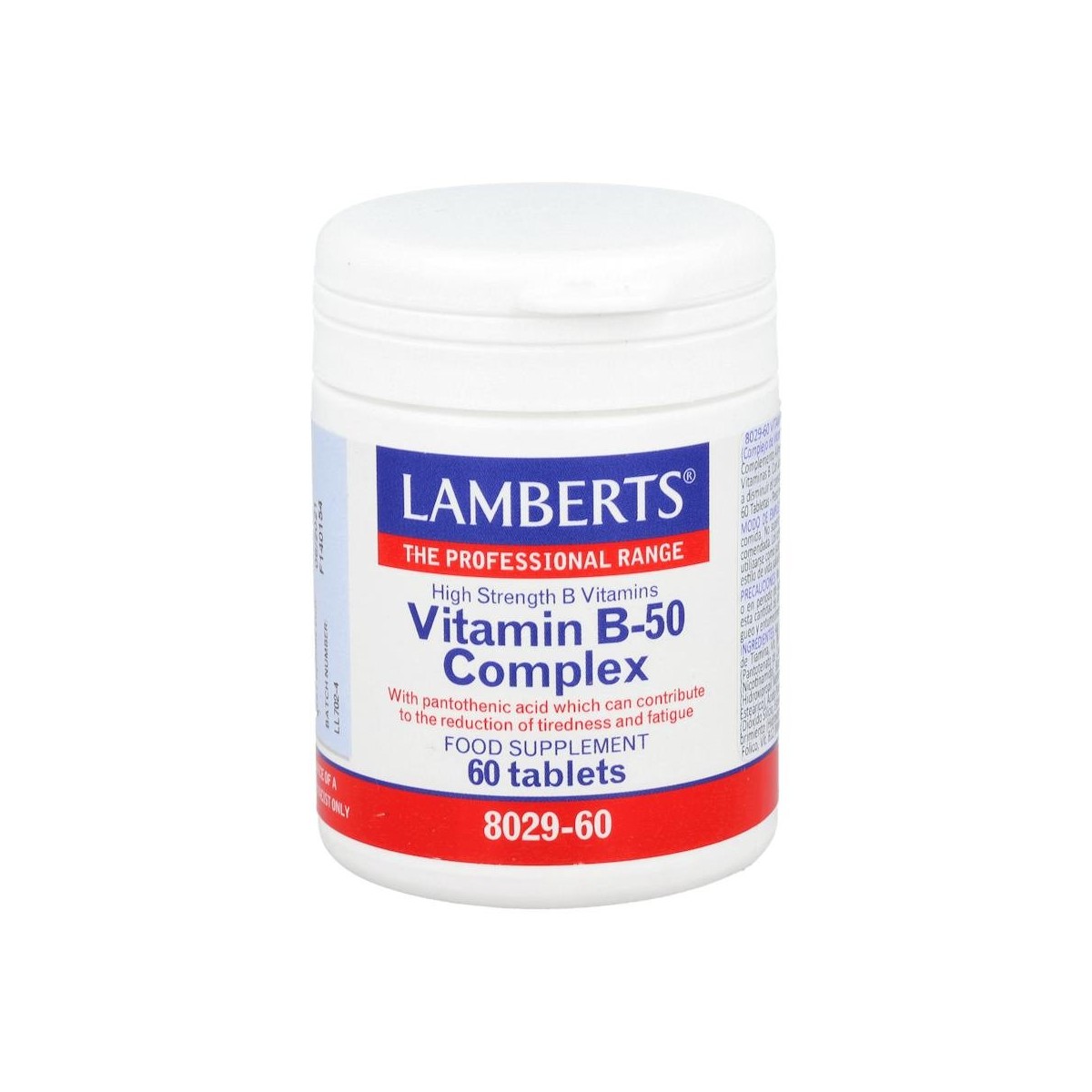 Lamberts 8029-60 Vitamina B-50 Complex 60 Comp