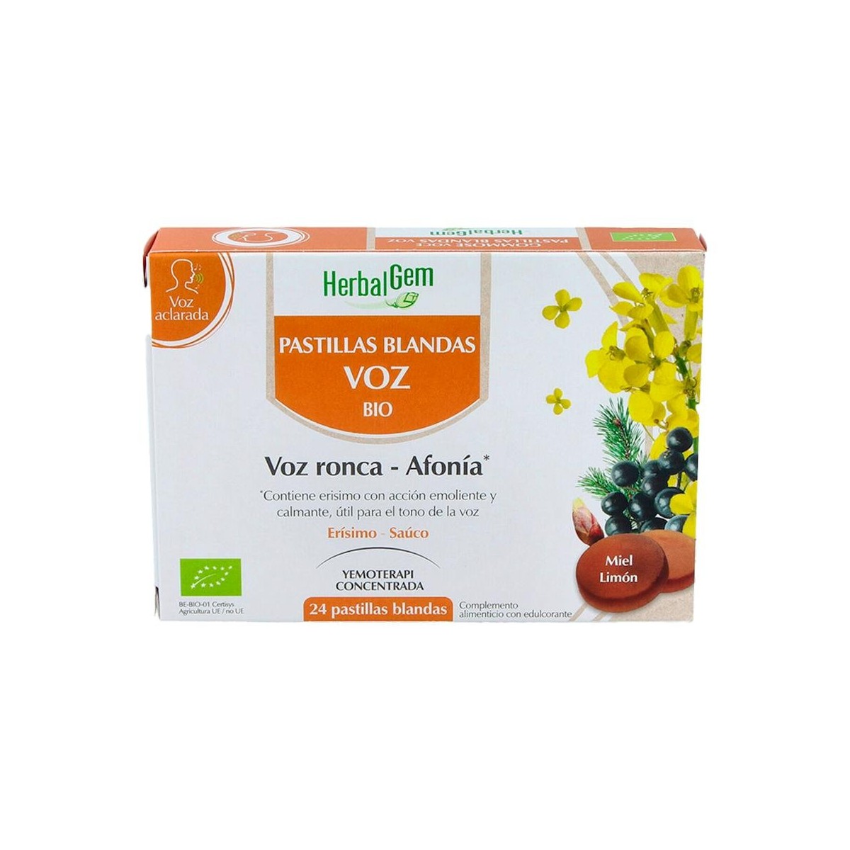 HERBALGEM PASTILLAS BLANDAS PARA LA VOZ...