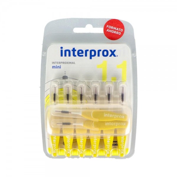 CEPILLO INTERDENTAL INTERPROX 4G MINI RECTO AMARILLO 14 U
