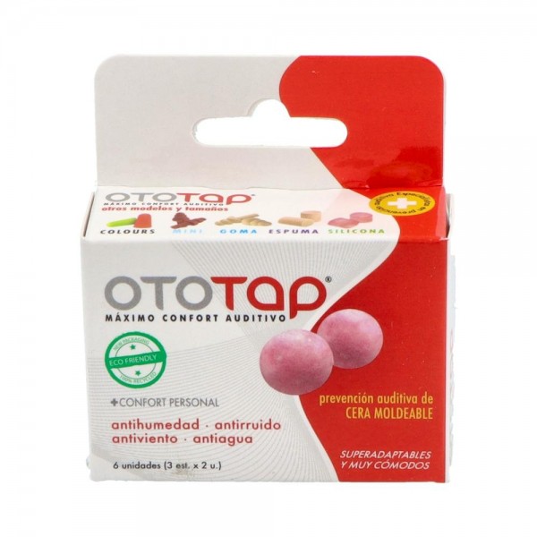 Tapon Oido Cera Oto-Tap Recubierto De Algodon 6Un