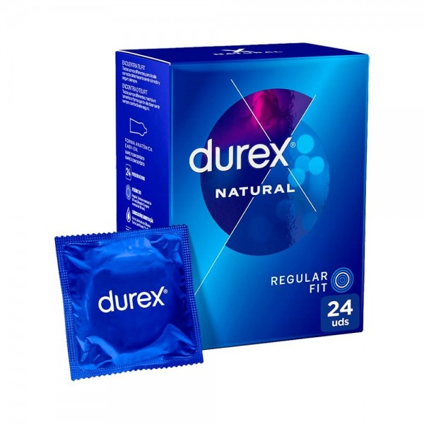 DUREX NATURAL PLUS EXTRALUBRICADO EASY ON 24 UD