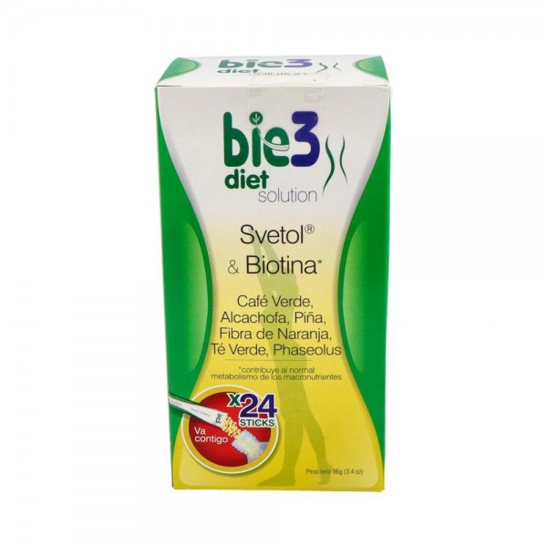 BIE 3 DIET SVETOL&BIOTINA SOLUTION 24 STICKS