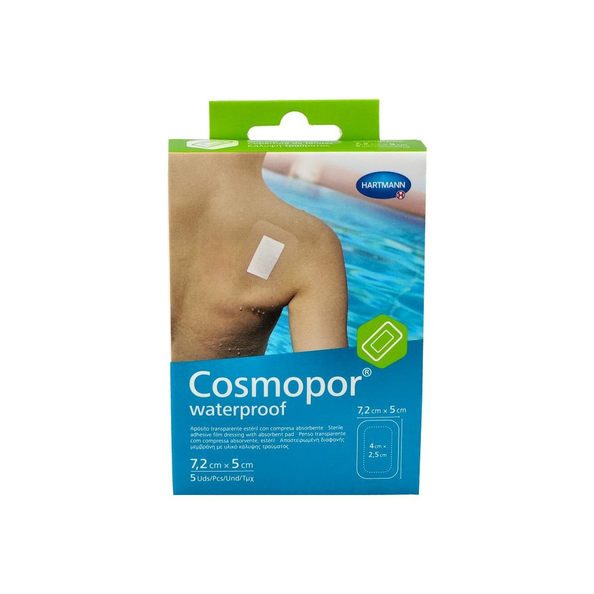 COSMOPOR WATERPROOF 7.2 CM X 5 CM 5 U