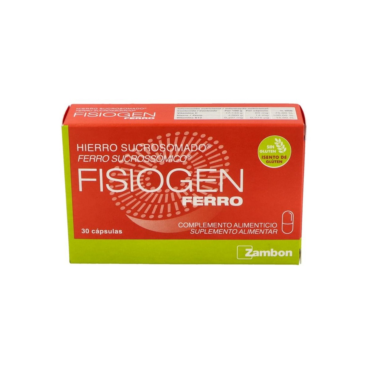 FISIOGEN FERRO 30 CAPS