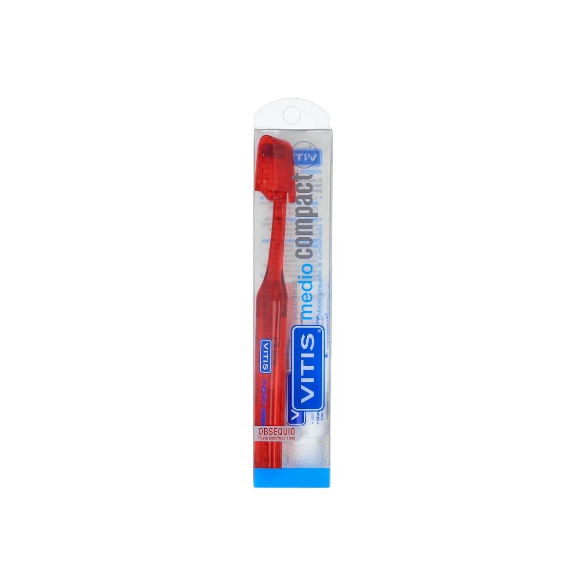 CEPILLO DENTAL VITIS COMPACT MEDIO+ALOE 15 ML