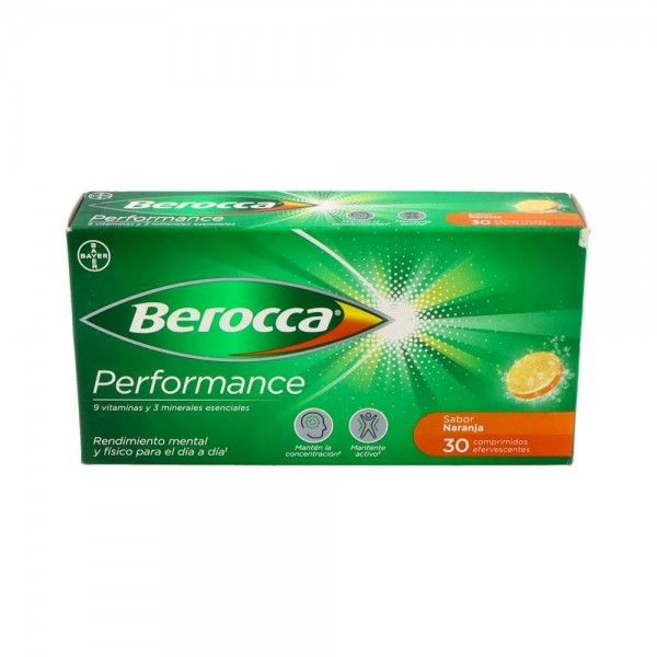 BEROCCA PERFORMANCE NARANJA 30 COMP EFERV