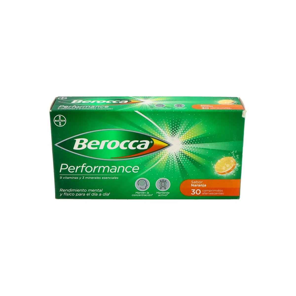 BEROCCA PERFORMANCE NARANJA 30 COMP EFERV