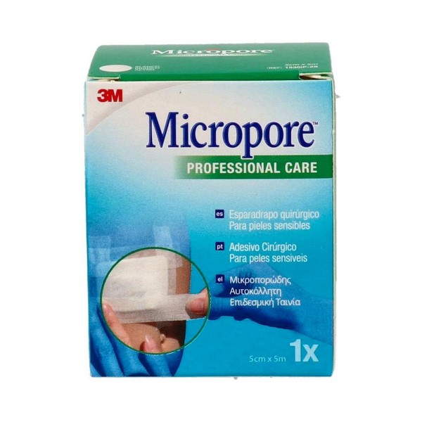 ESPARADRAPO MICROPORE BLAN 5X 5