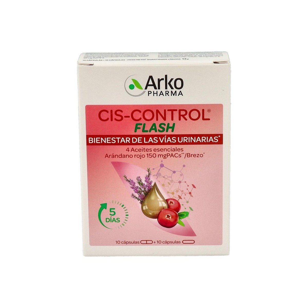 CIS-CONTROL FLASH 5 DIAS 20 CAPS