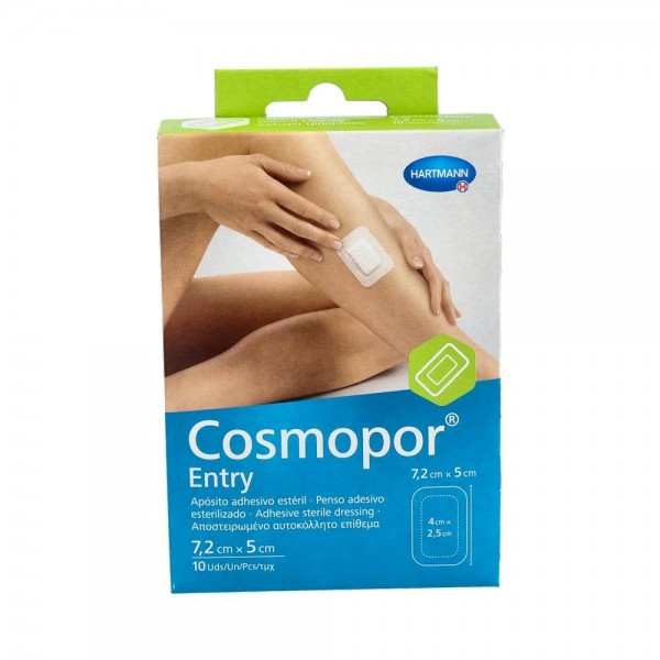 COSMOPOR ENTRY 7,2X5 CM 10 U APOSITO EST