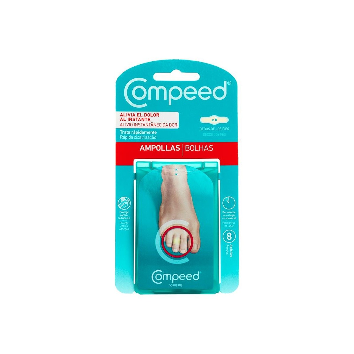 COMPEED AMPOLLAS DEDOS PIES 8 UN