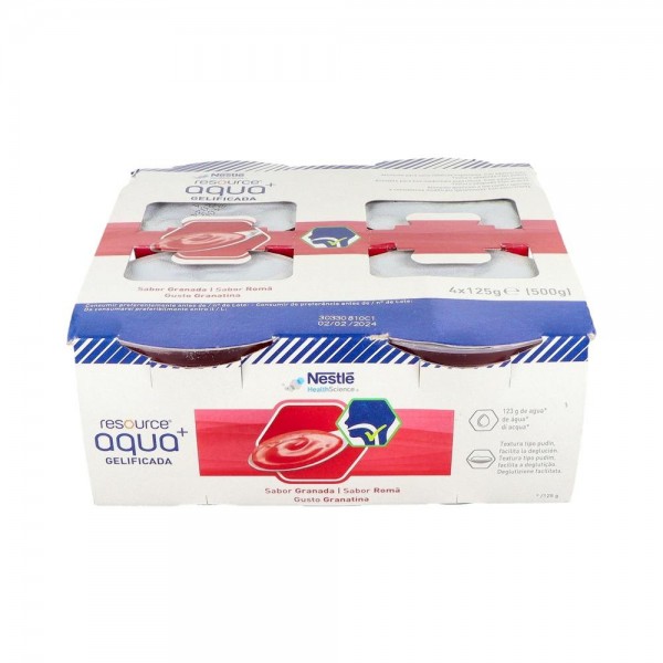 RESOURCE AGUA GEL GRANADA 4X125 G