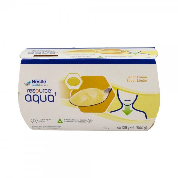 RESOURCE AGUA GEL LIMON 4X125 G