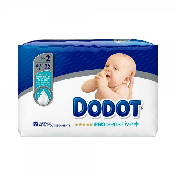 DODOT PRO-SENSITIVE PHARMA RECIÉN NACIDO TALLA 2 36 UDS