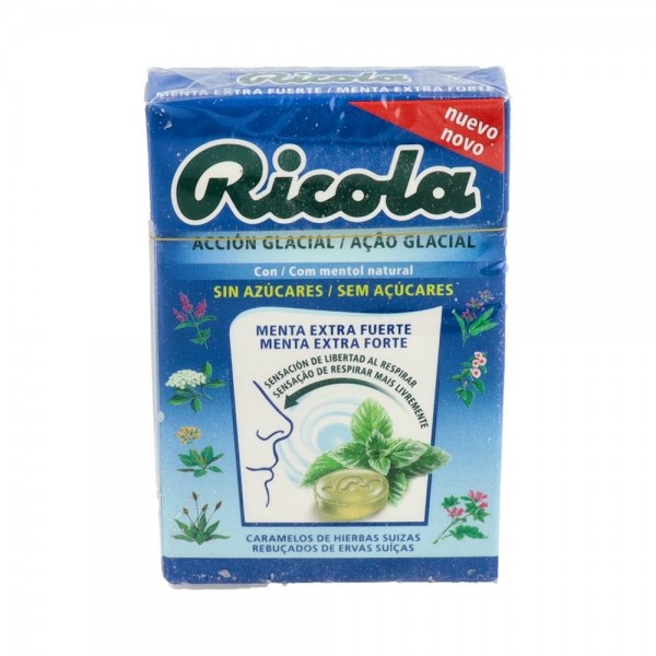 Ricola Caram S/A Menta Extra-Fuerte 50 G