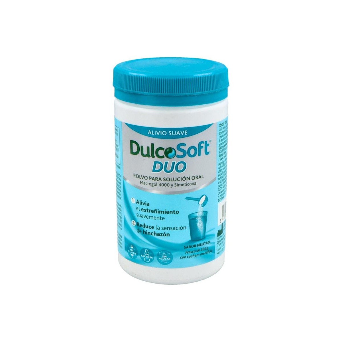 DULCOSOFT DUO MACROGOL/SIMETICONA POLVO 200 G