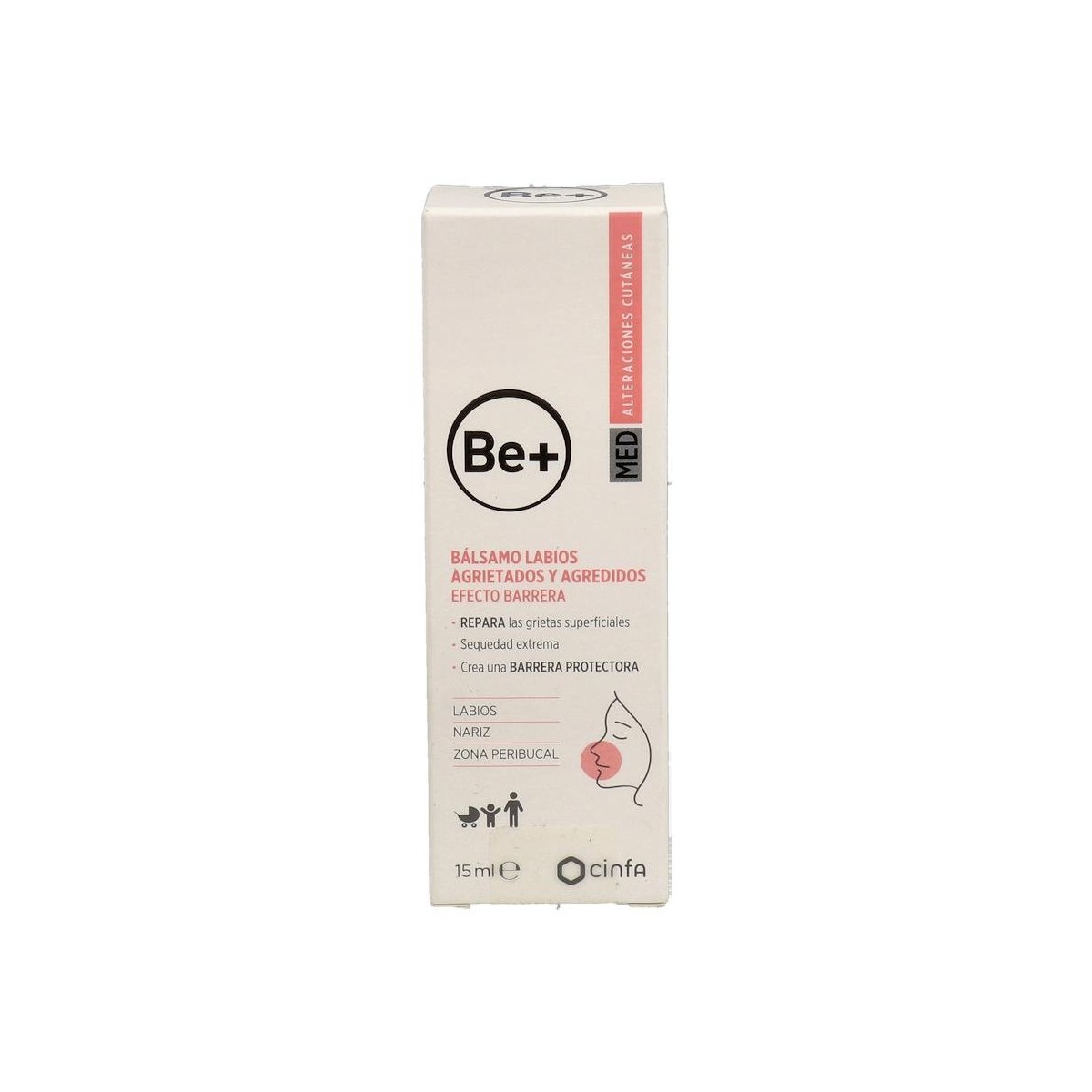 BE+MED BALSAMO LABIOS AGRIETADOS 15 ML