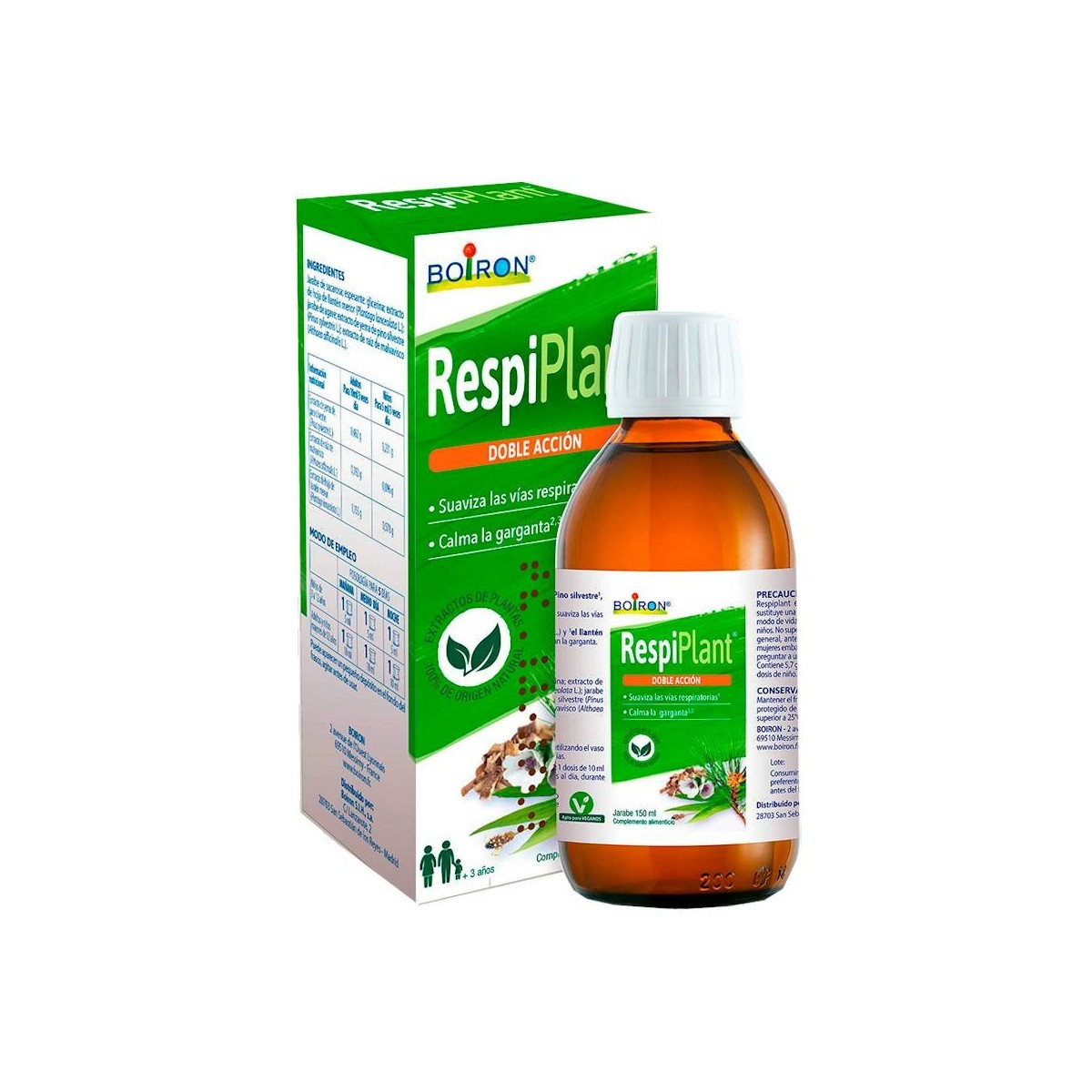 BOIRON RESPIPLANT 150 ML JARABE